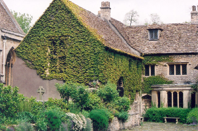 Old Stone Wall House With Ivy