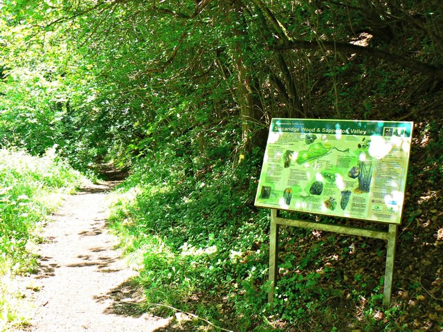 Pathway With Sign and Map